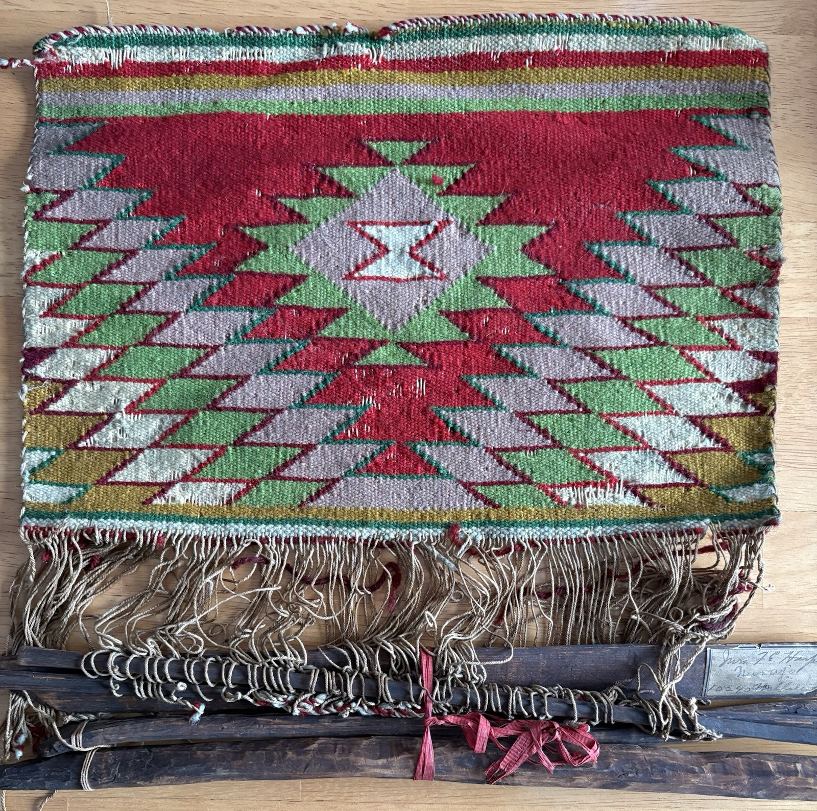 Antique Native American Navajo Weaving Rug