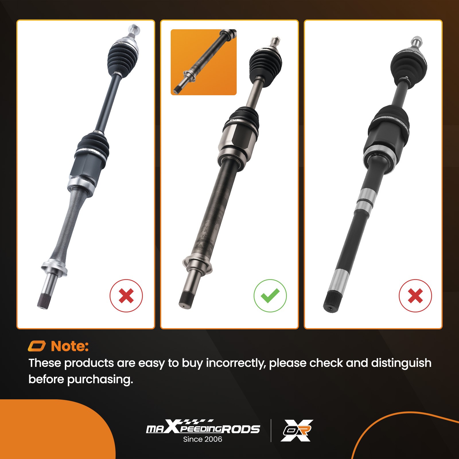 CV Half Shaft Axle Set For Ford Escape Lincoln MKZ 1.5L 1.6L 2L 13-19 Front FWD