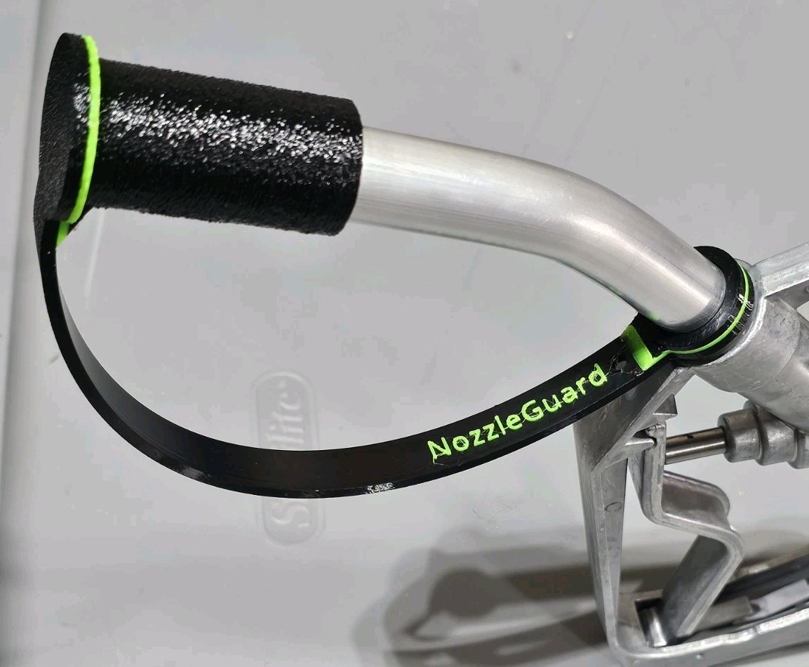 Fuel Nozzle Cover. Gas Pump Cap Lid Guard NozzleGuard 3/4" and 1 in. Compatible