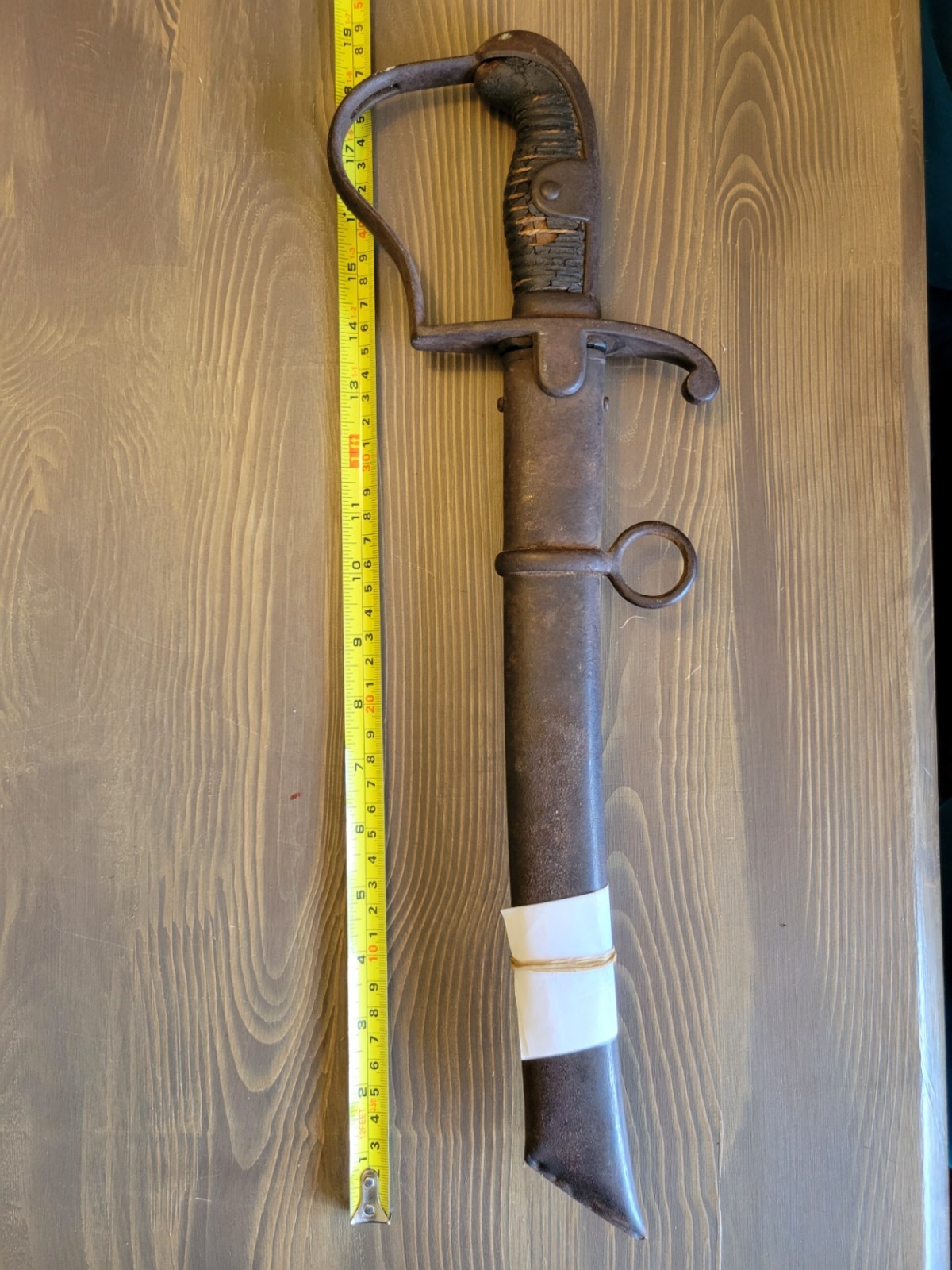 Imperial German Sword Cut-Down w/ Scabbard dated "1894"