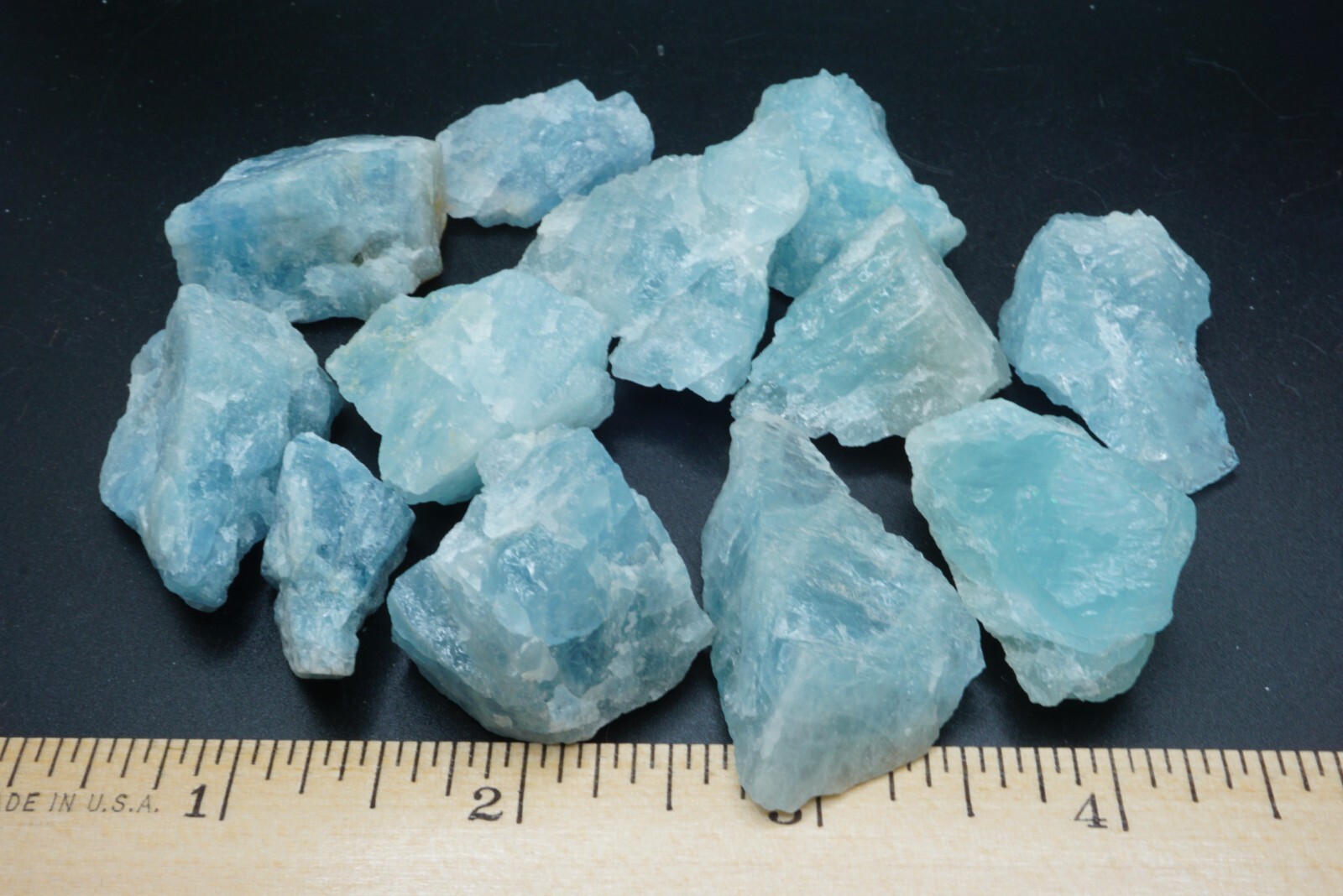 Aquamarine Collection 1/4 Lb Natural Blue Crystal 1st Quality Specimen Gemstones