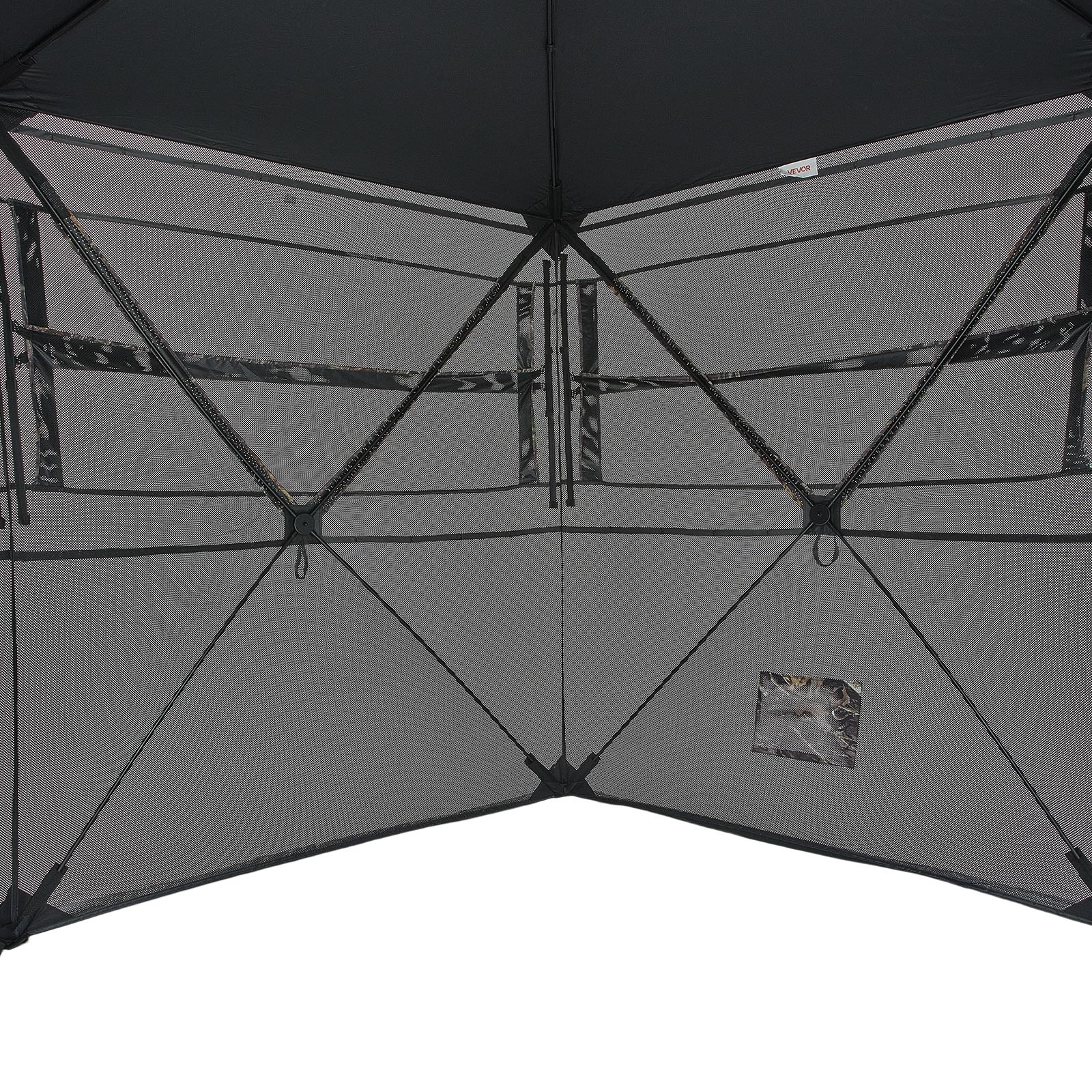 VEVOR Portable Hunting Blind See Through Ground Deer Blinds 6-7 Person Carrying