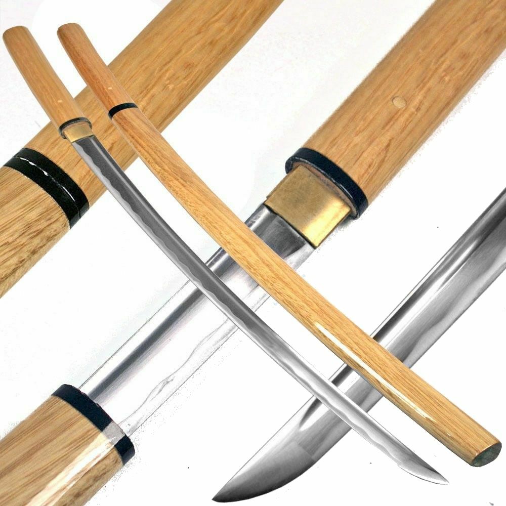 USA STOCK 40" Handmade Razor Sharp Shirasaya Samurai Katana Sword Full Tang