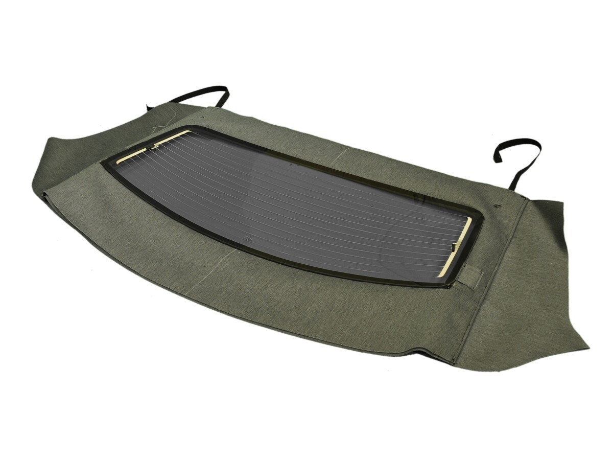 Ford Mustang 94-04 Convertible Soft Top & Defroster glass window Black Sailcloth