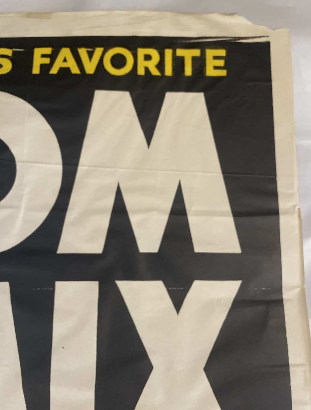 Vintage 35.5x21 Inch Tom Mix Circus Poster “Tony” The Wonder Horse Knoxville Ten