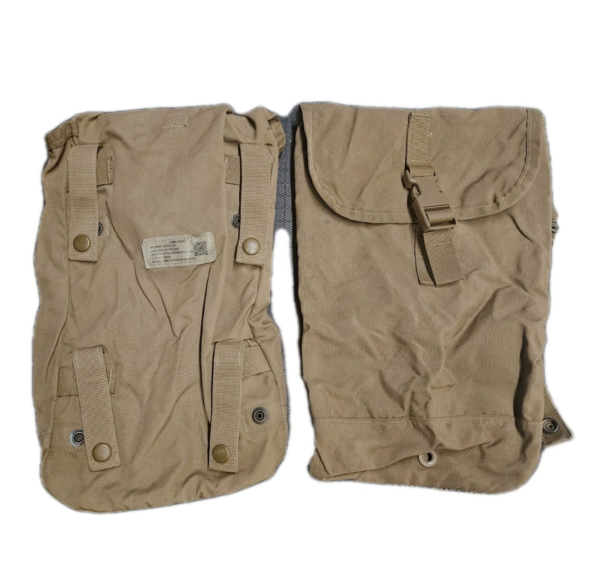 Lot of 2 Hydration Pouch USMC  MOLLE II Coyote UsGI Used, Good Cond Sustainment