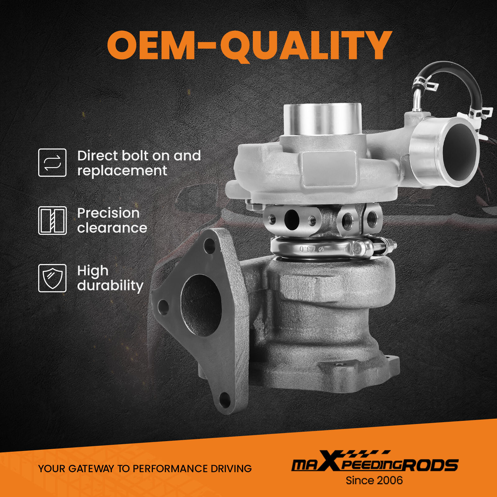 Turbocharger Turbo for Subaru Forester Impreza WRX 2.0L TD04L-13T 49377-04300