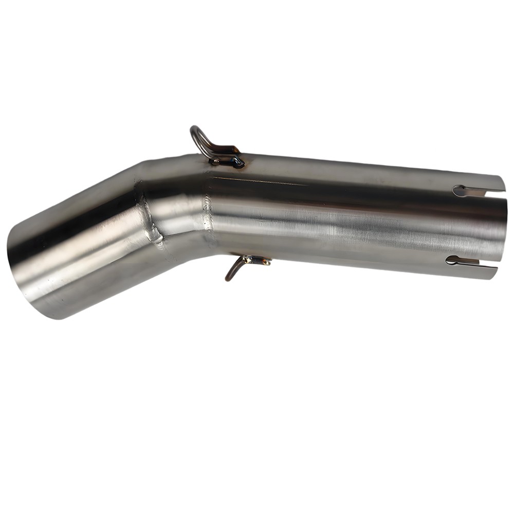 For Yamaha YZF R1 2009 -2014 Exhaust System Dual Exit Mid Pipe Black Mufflers