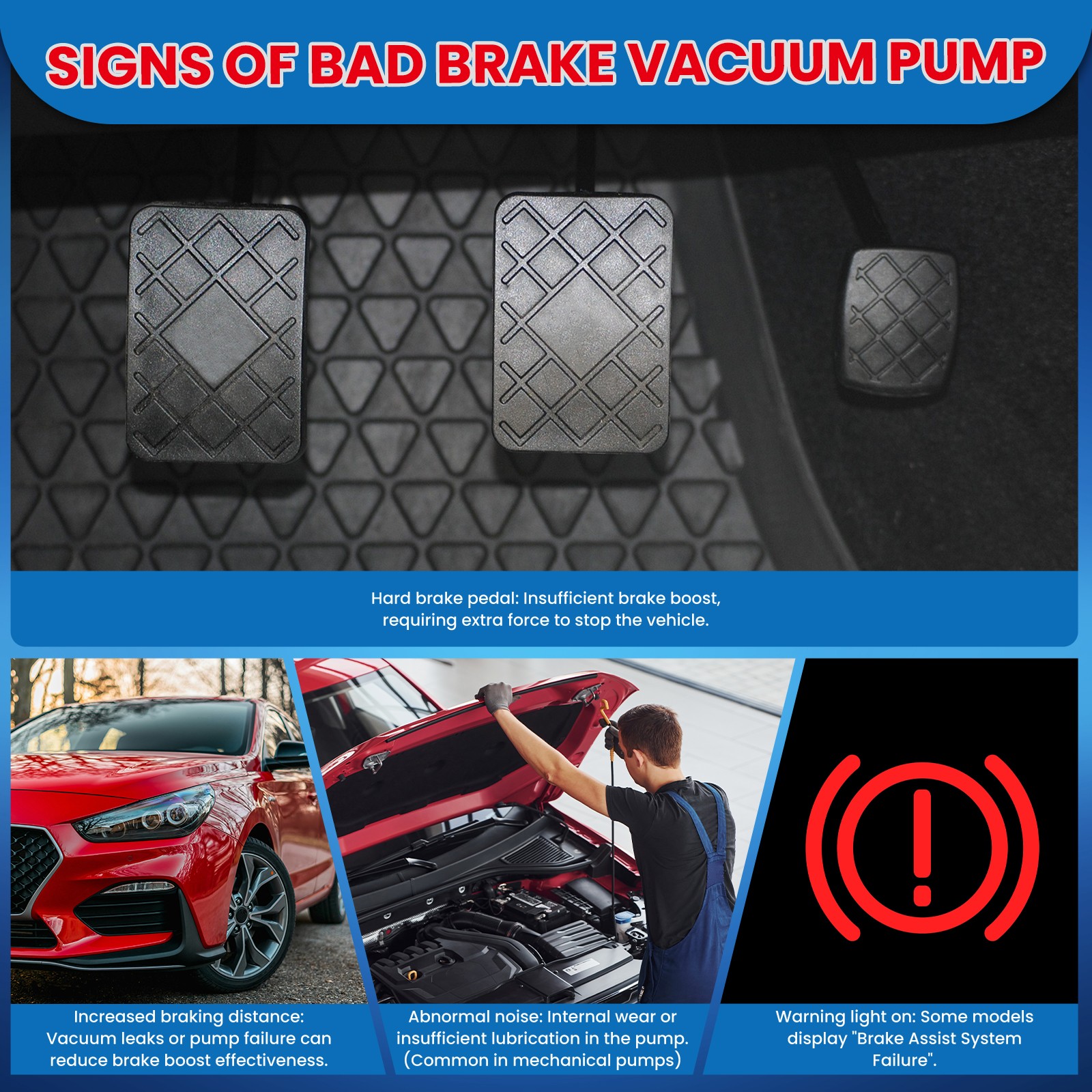 Vacuum Pump for Ford Edge Explorer Escape Fusion Mustang Taurus Lincoln MKC MKZ