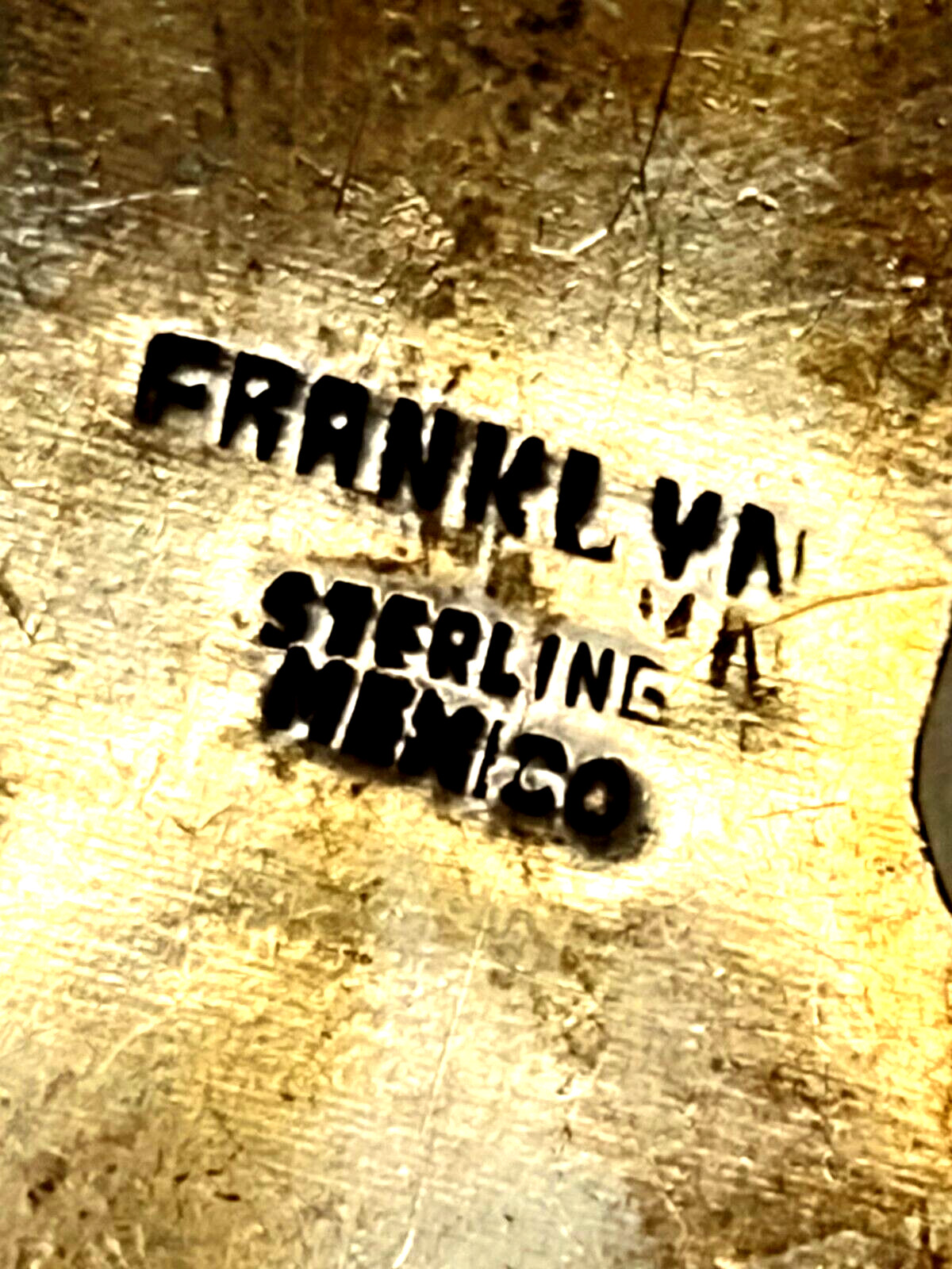 Brooch Frog Shaped VTG 1 7/8" Sterling Silver .925 Mexico Marked Franklyn