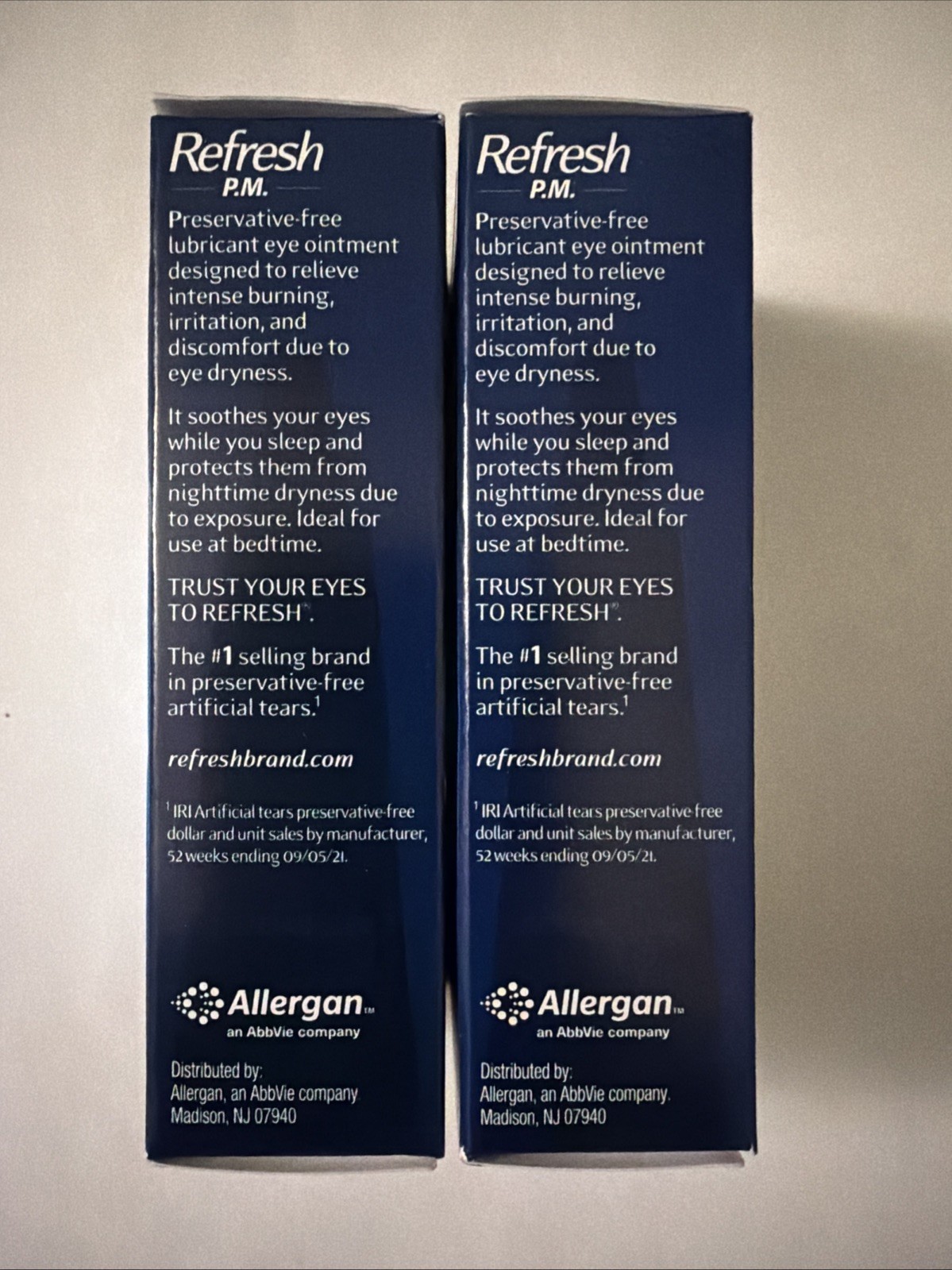 (2) Refresh PM P.M. Lubricant Eye Ointment 0.12 oz (3.5 G) - Exp 2027+