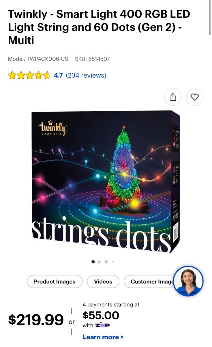 BRAND NEW Twinkly Strings & Dots Smart LED Lights -GEN 2