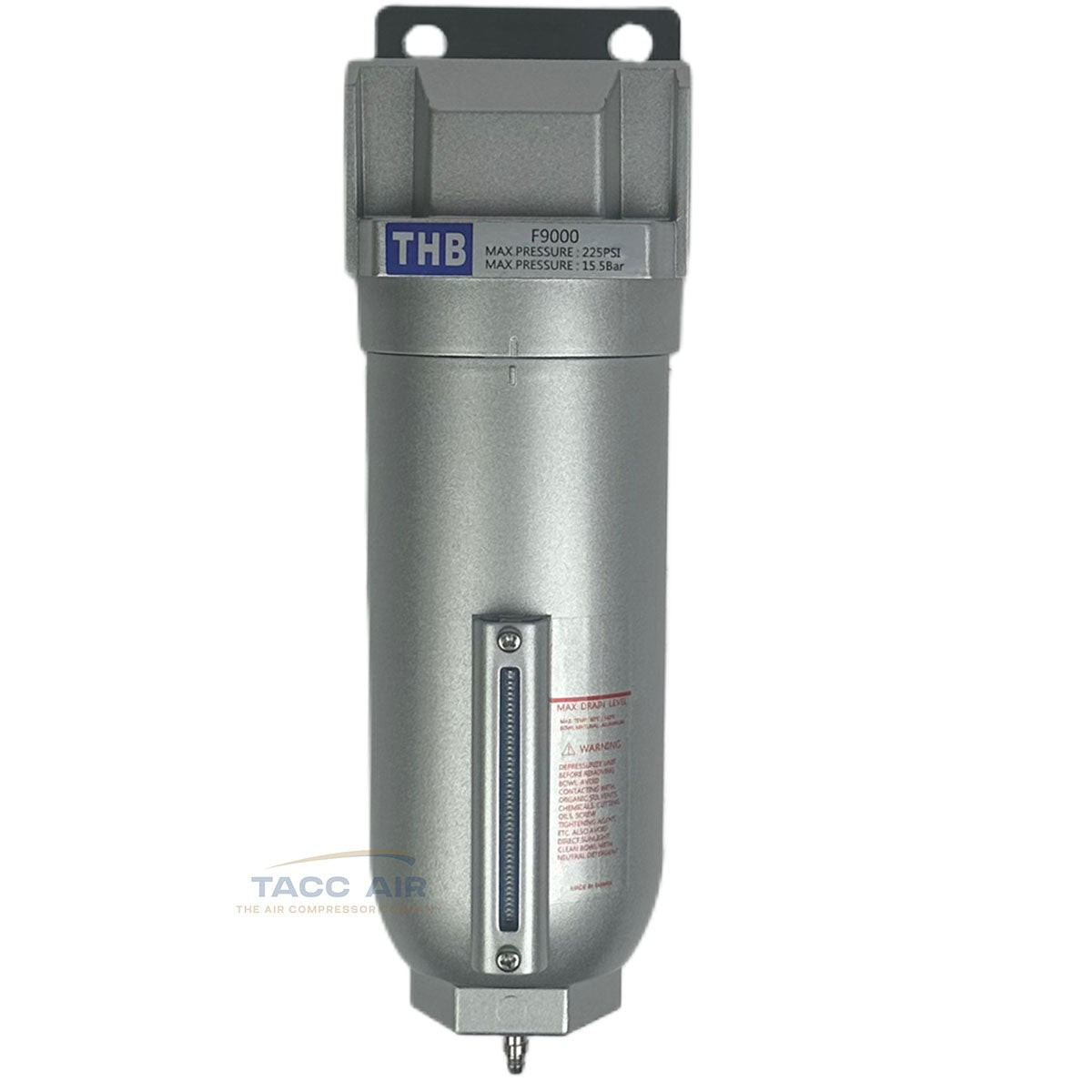 1" High Flow In line Compressed Air Moisture Particulate Filter Seperator Trap