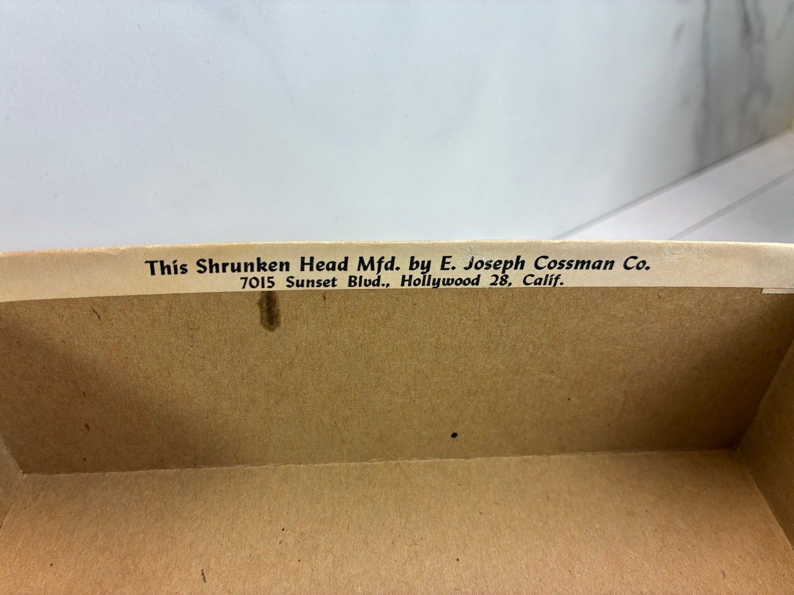 Vintage E. Joseph Cossman Co. Shrunken Head! In Original Box - EXTREMELY RARE!!!