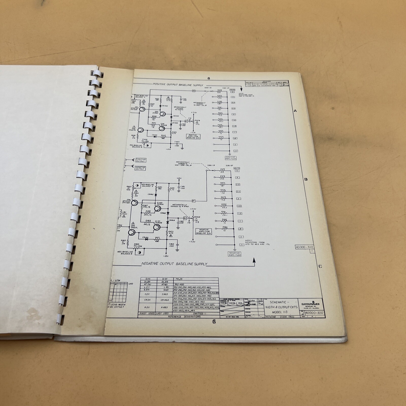 Datapulse Model 113 Pulse Generator Operation and Maintenance Manual Preliminary
