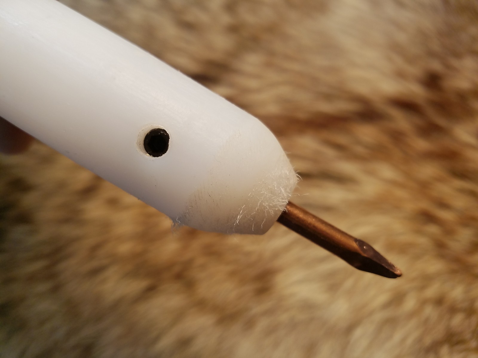 PRO GRADE Flint Knapping 12" ISHI STICK PRESSURE FLAKER DELUXE UHMW ROD ALLOY