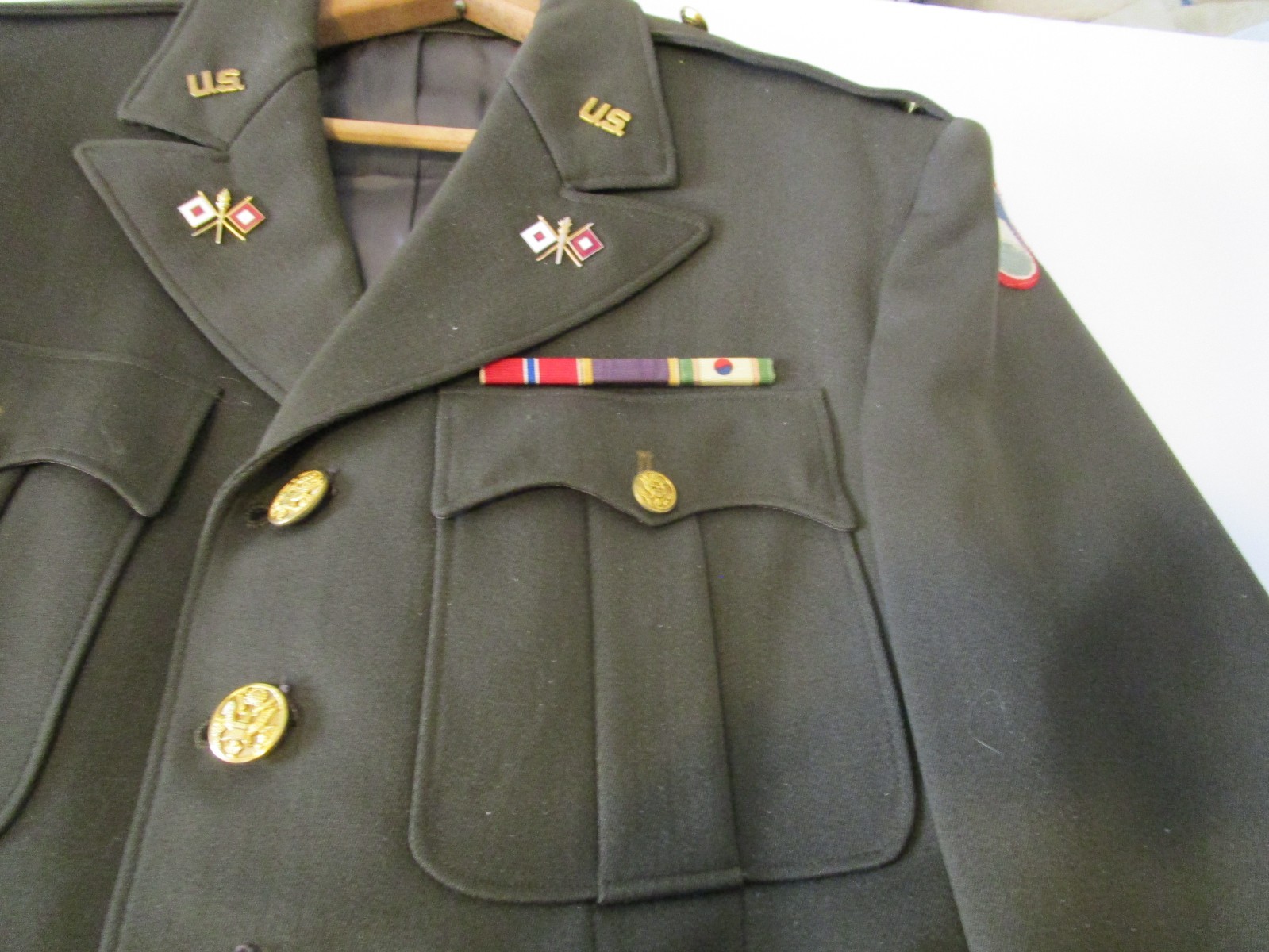 WW2 Korean Army Signal Corps 1st Lieutenant Uniform ID'ed