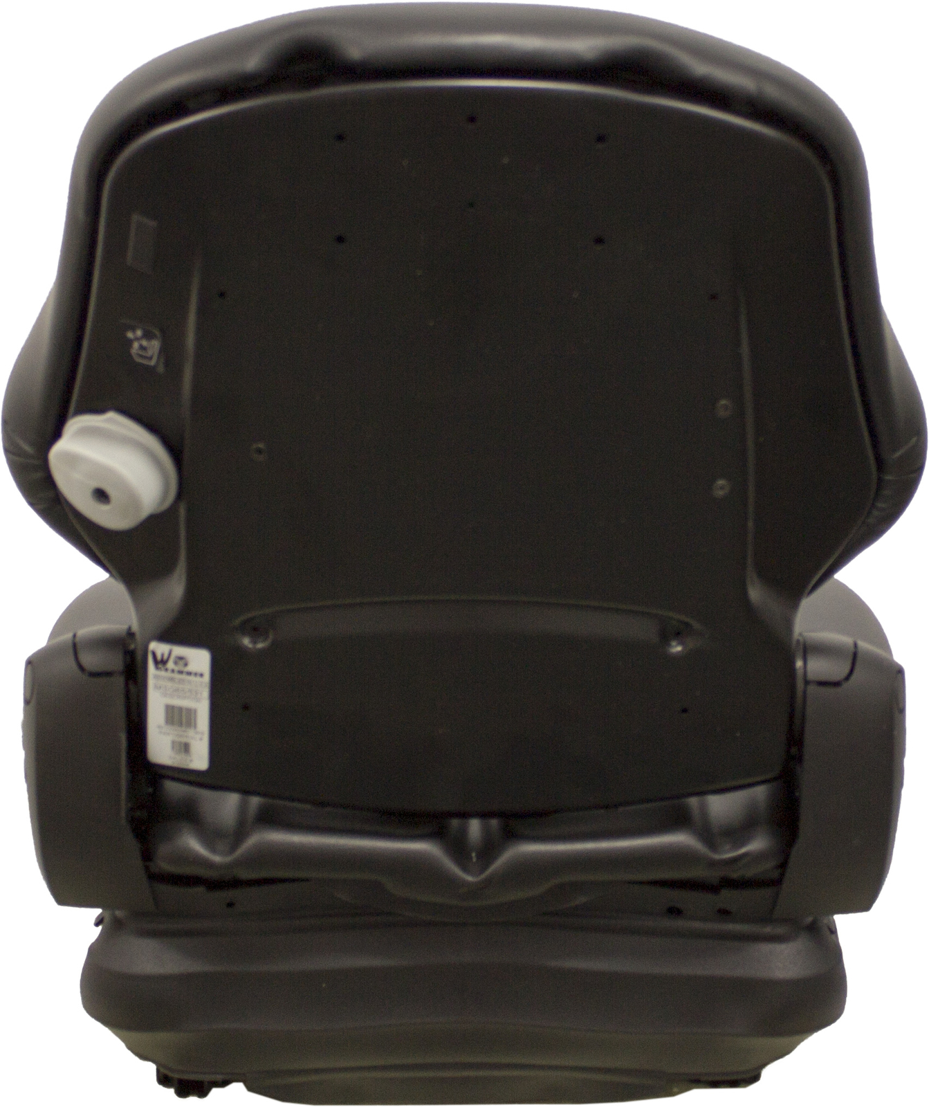 Grammer MSG65 Black Vinyl Seat w/Armrests - Fits Scag Ztr Zero Turn Mowers Etc