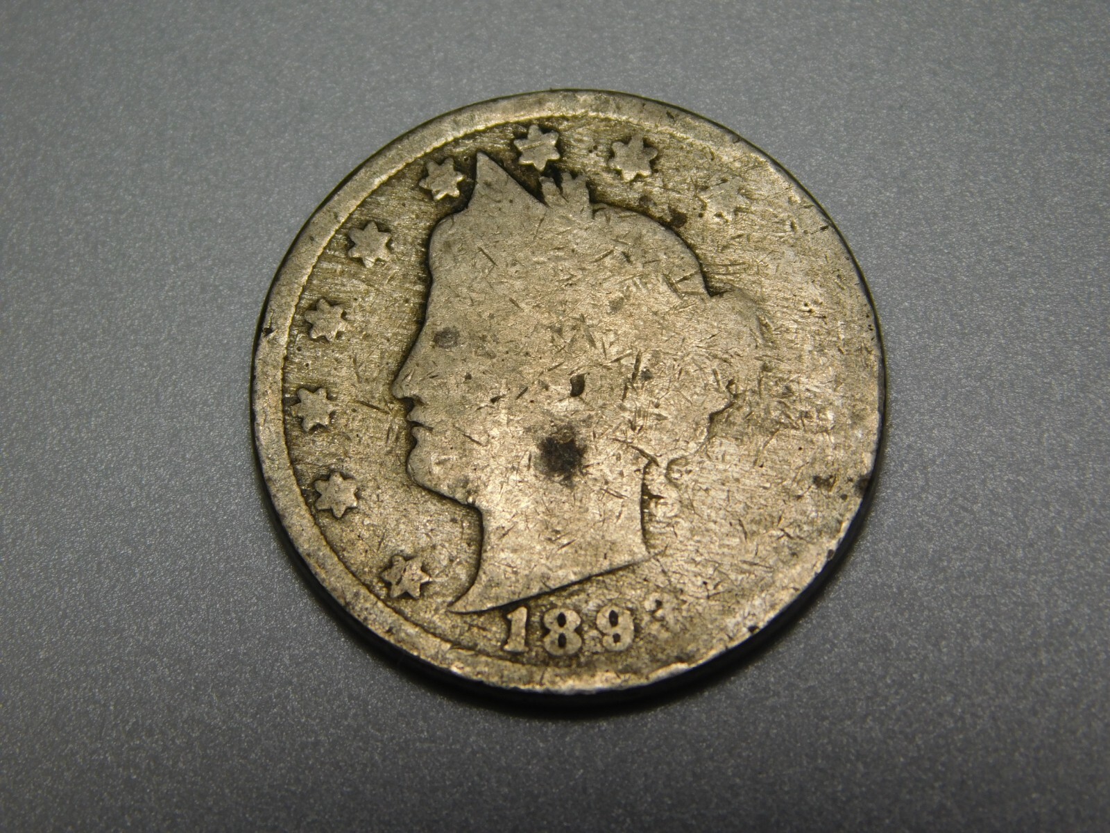 US COIN 1893 LIBERTY HEAD V NICKEL