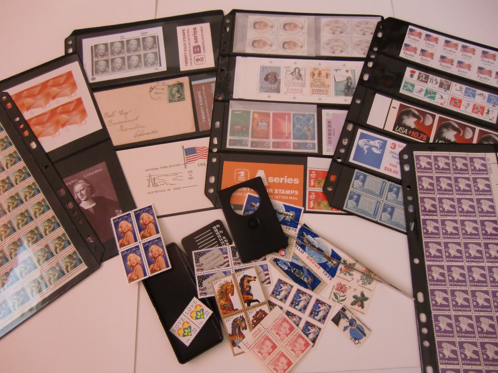 30 Anchor 5C ( 5-rows) Crystal-Clear Stock Sheets / Single Sided- FREE Shipping.