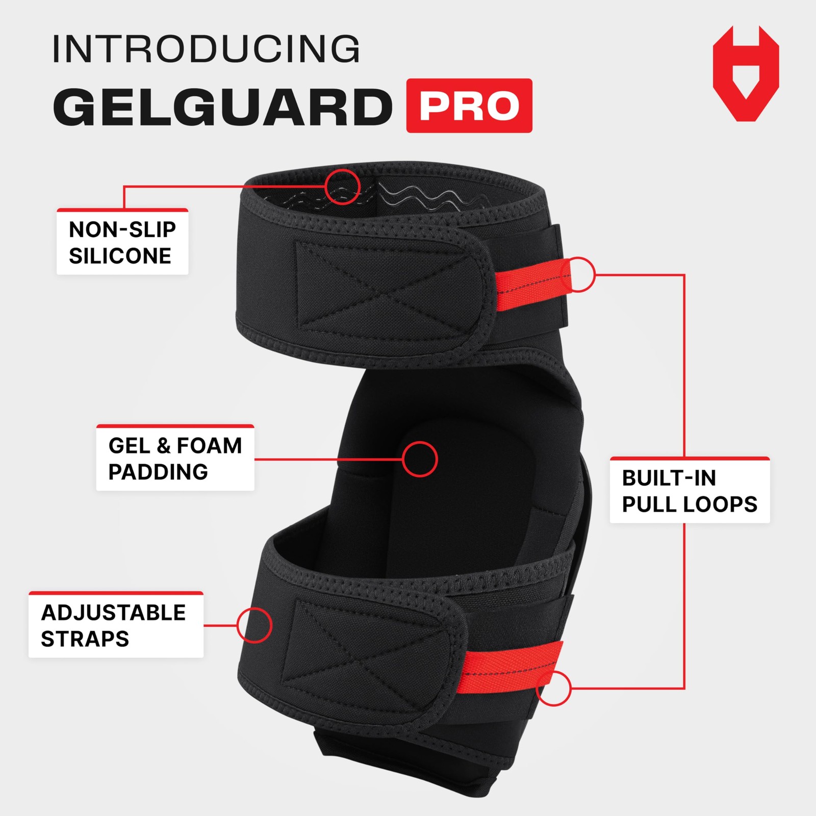 NoCry Professional Work Knee Pads, Ankle Support, Heavy-Duty, Construction, Men