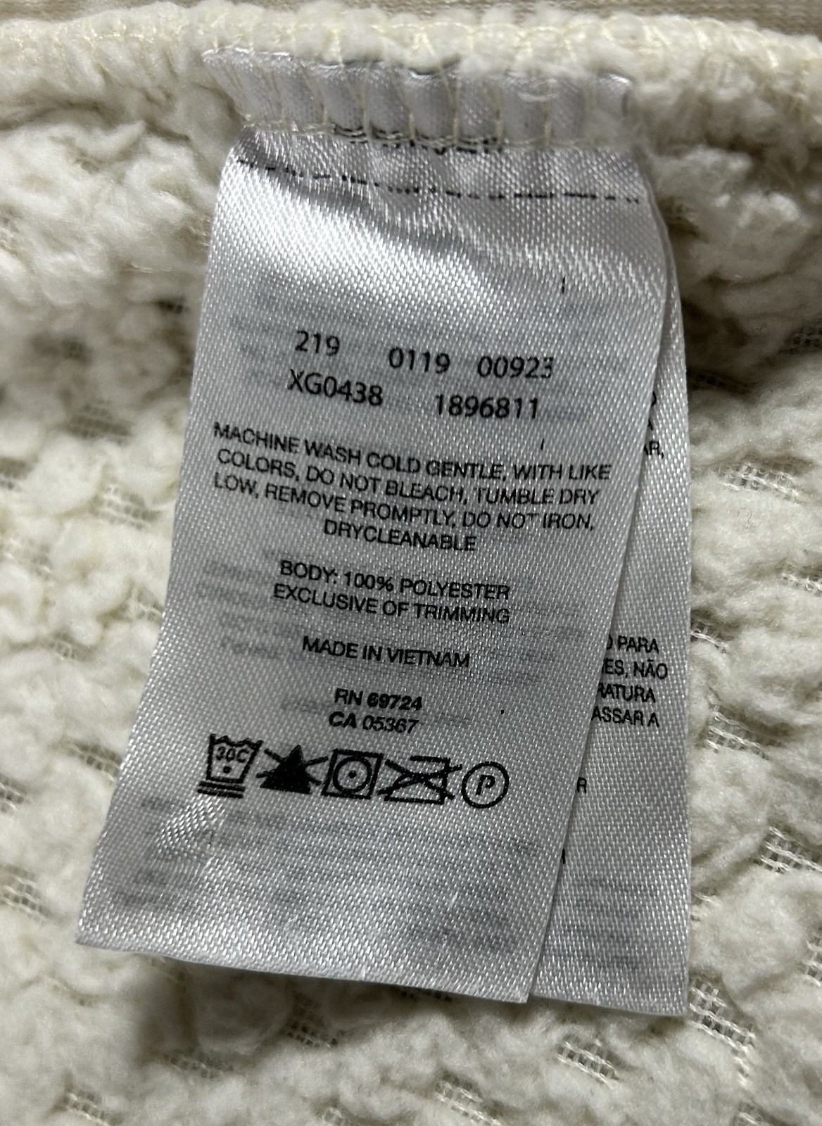 Columbia Toddler Girls Fireside Sherpa Fuzzy Soft Fleece Jacket Size XXS (4-5)