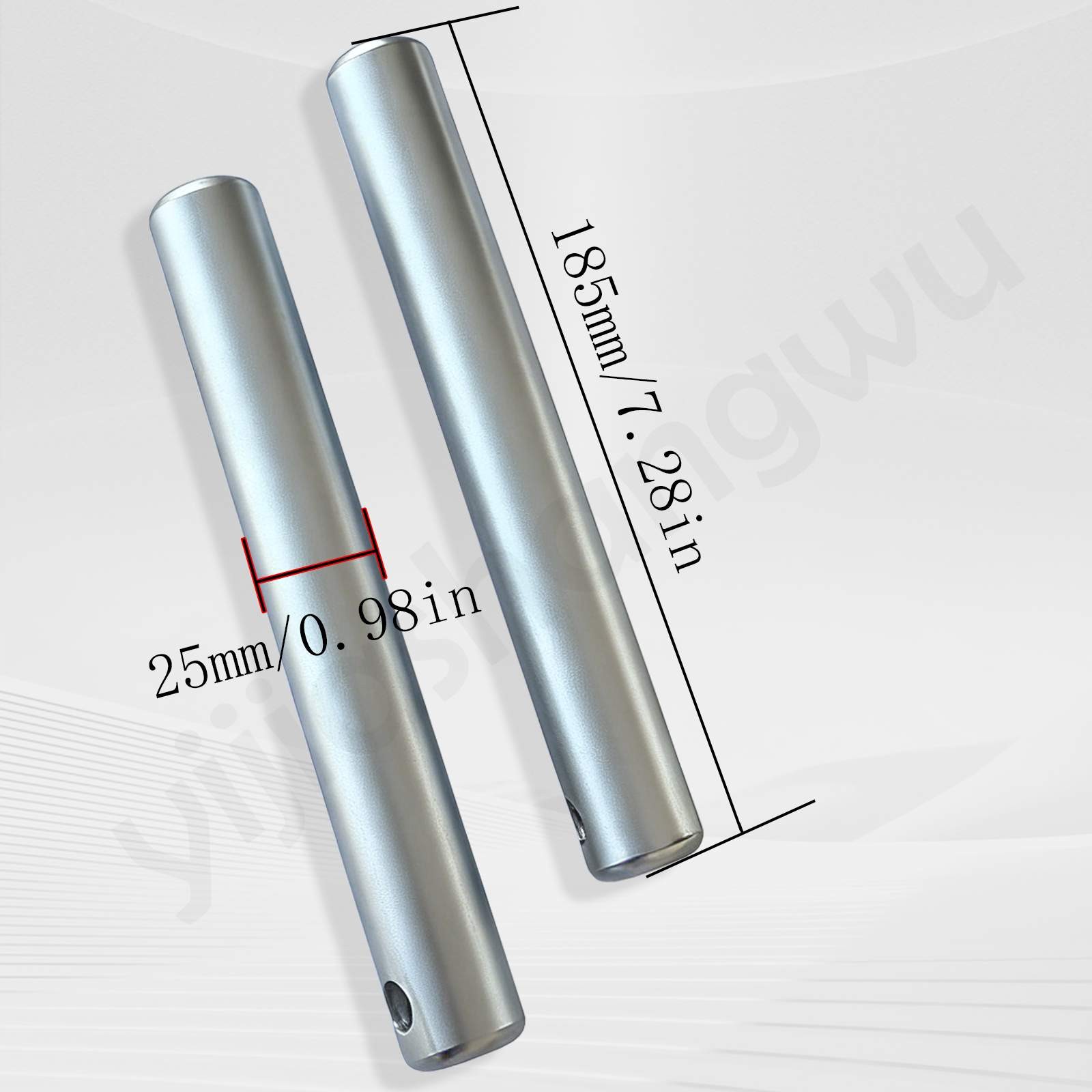 1 Pair of New Mini Excavator Bucket Pins 25mm X 185mm Long (2 Pins)