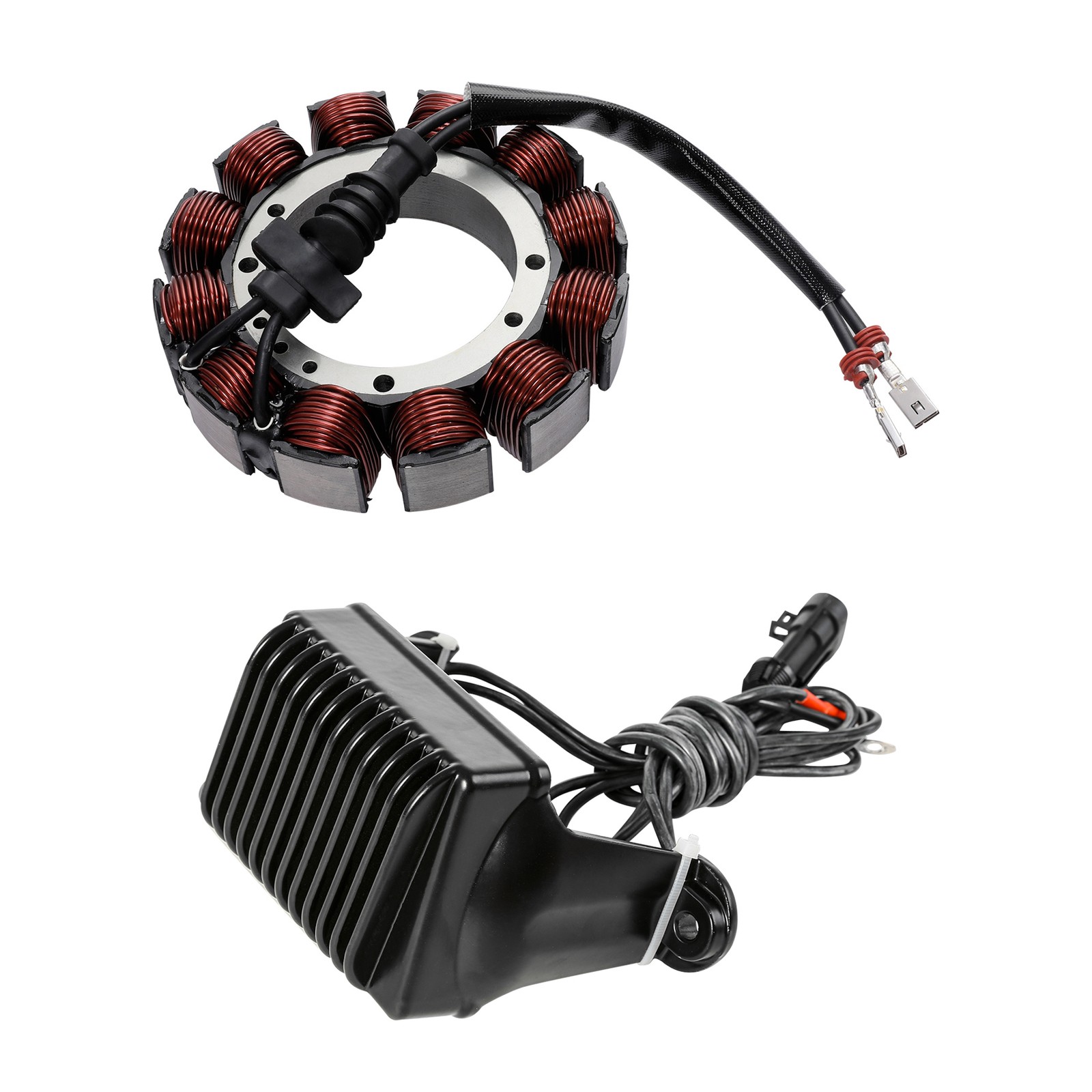 Magneto Stator Coil Voltage Rectifier Regulator Fit For Harley Road Glide 02-03