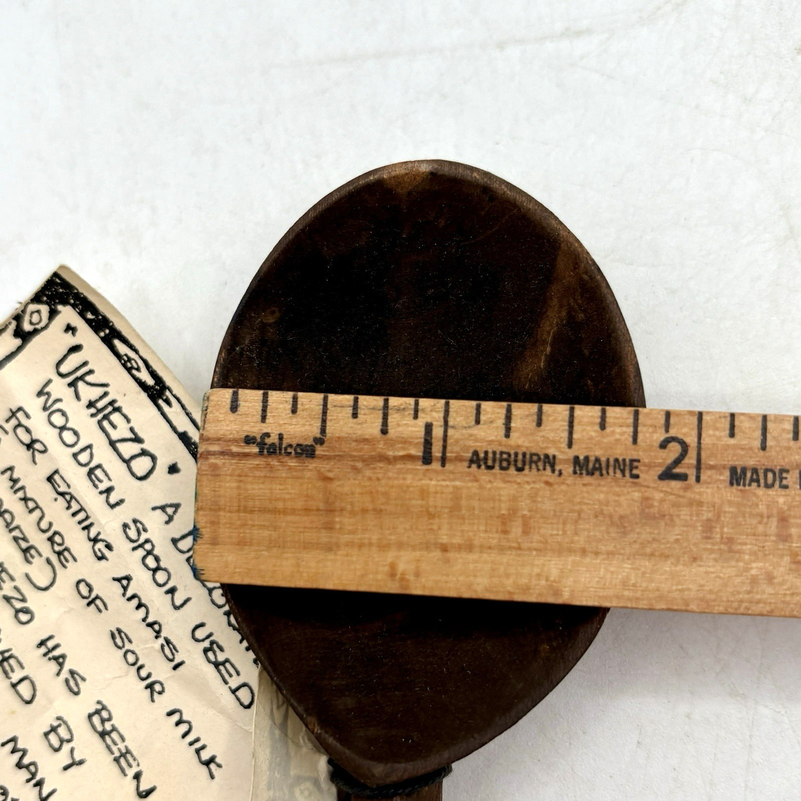 African Zululand Ukhezo Beaded Spoon South Africa 12" L - New w/ Tag - Handmade