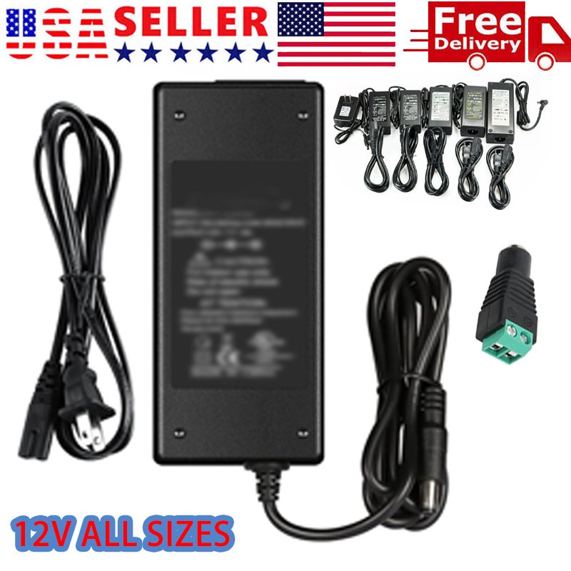 12V 1A 2A 3A 5A 6A 8A 10A Power Supply AC DC Adapter for LED Strip Light String