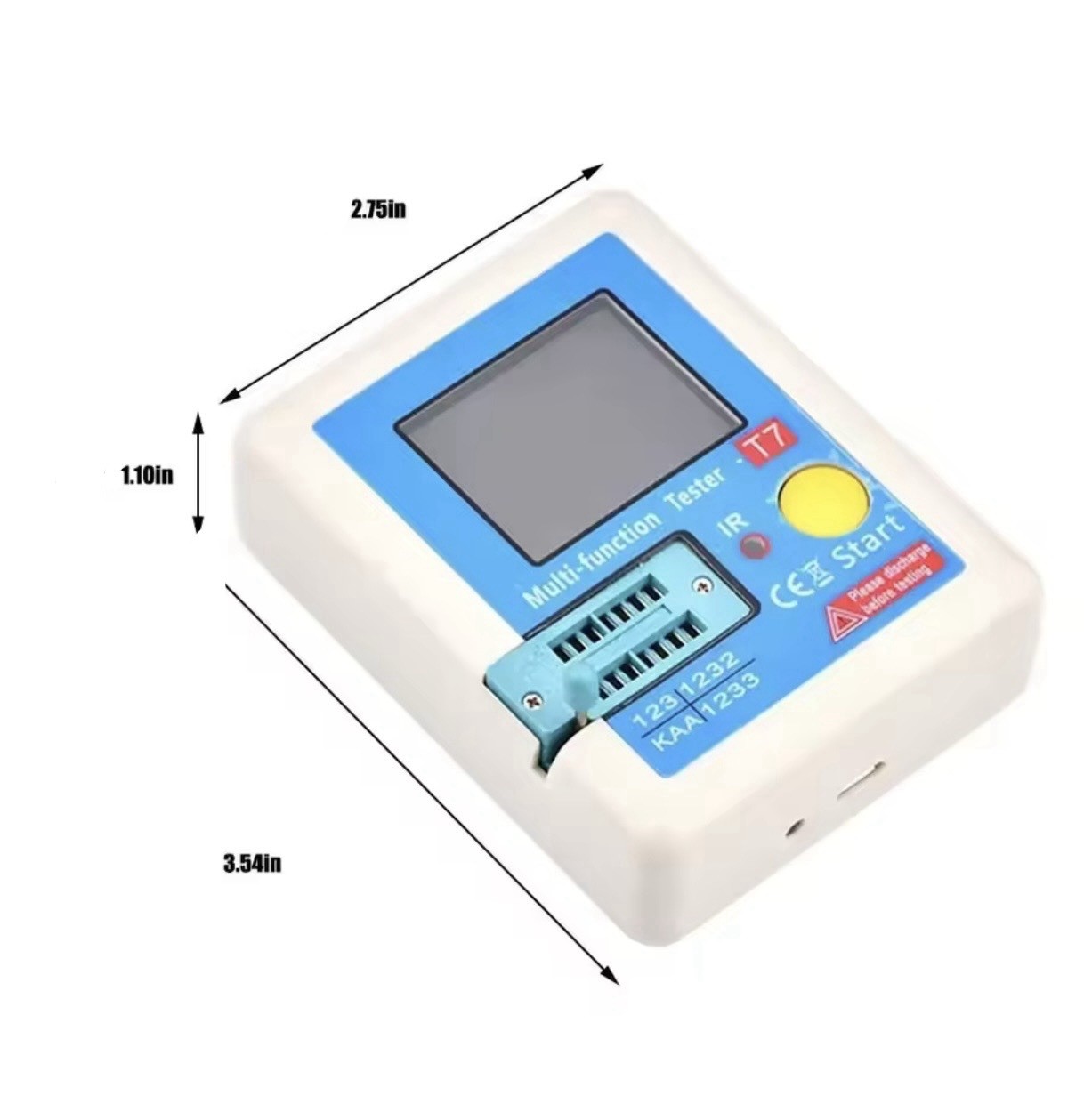 LCR T7 Transistor Tester Meter Multi-Function TFT 1.8" USA