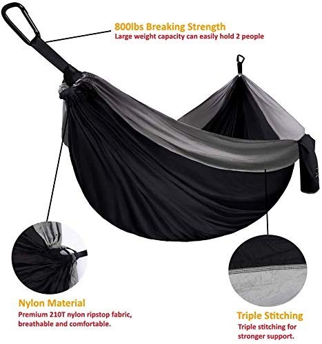 Double Person Hammock with Ropes for Outdoor Camping Adventures