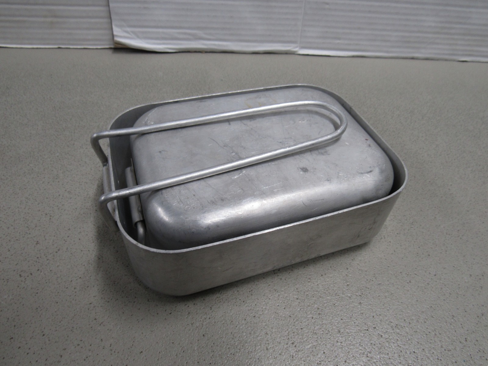 1981 Dutch Military Mess Kit Cooking Set 2 Piece Aluminum Pans Marked KL 81