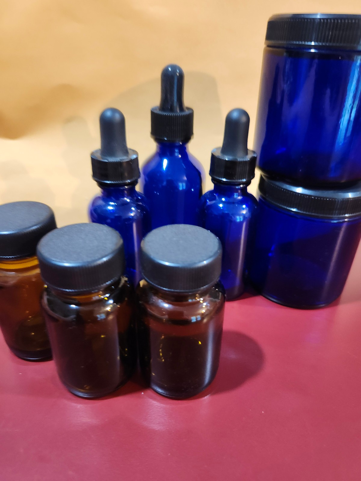 USA BottlesEssential Oil Perfume Sample Glass Bottles, NEW 8, FREE SHIPPING!!