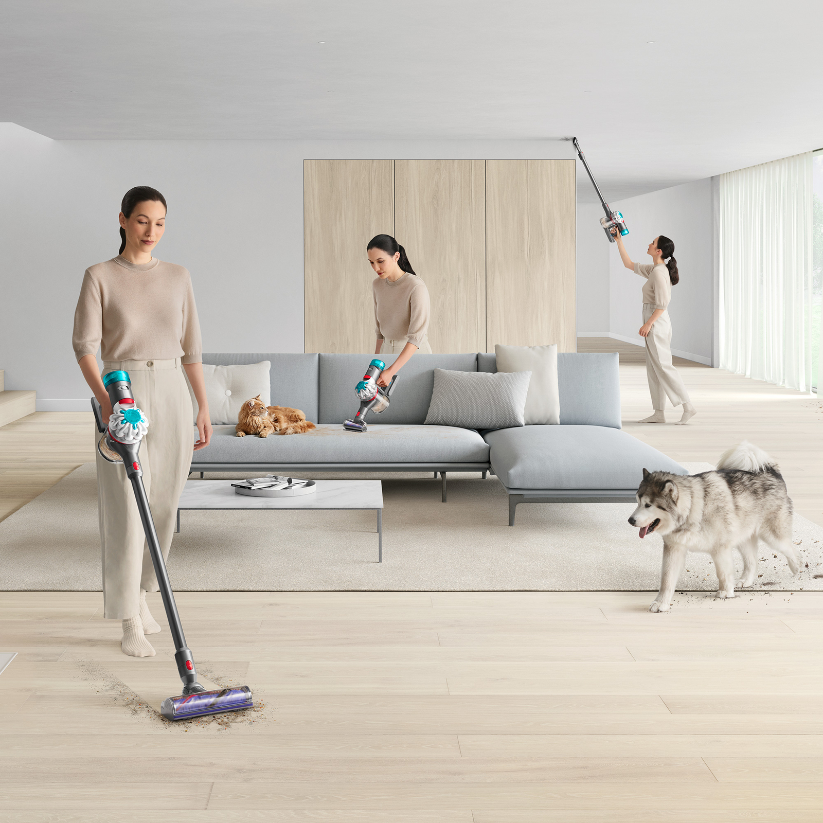 Dyson V8 Absolute Cordless Vacuum, Silver/Nickel Refurbished