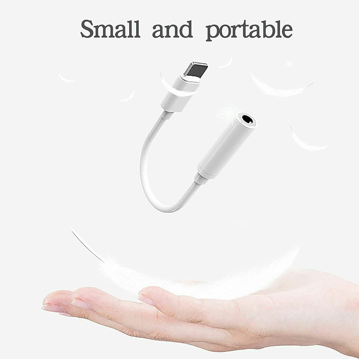 For iPhone Headphone lot Adapter Jack 8Pin to 3.5mm Aux Cord Dongle Converter