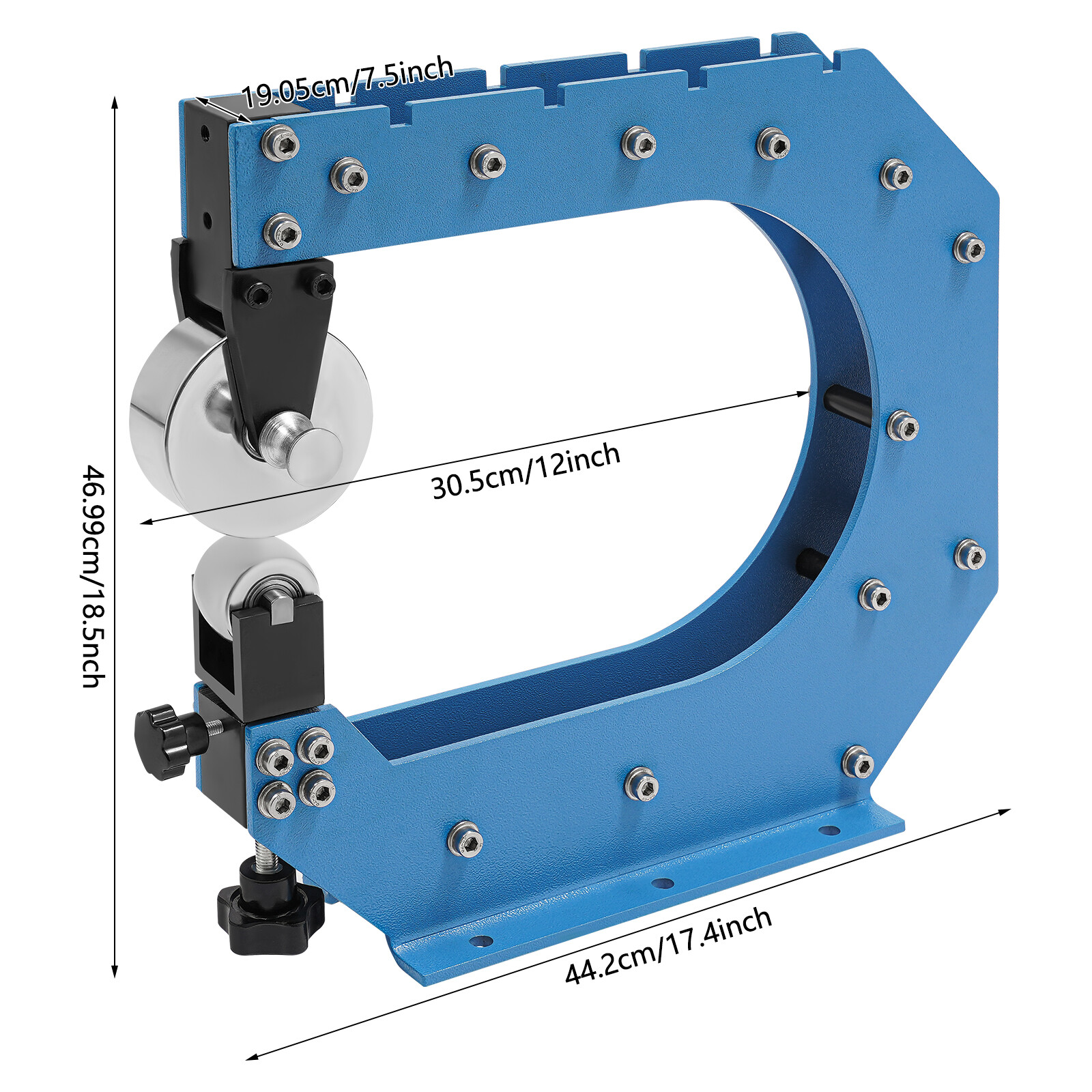 Professional Benchtop English Wheel, 12" Heavy Duty Benchtop English Wheel
