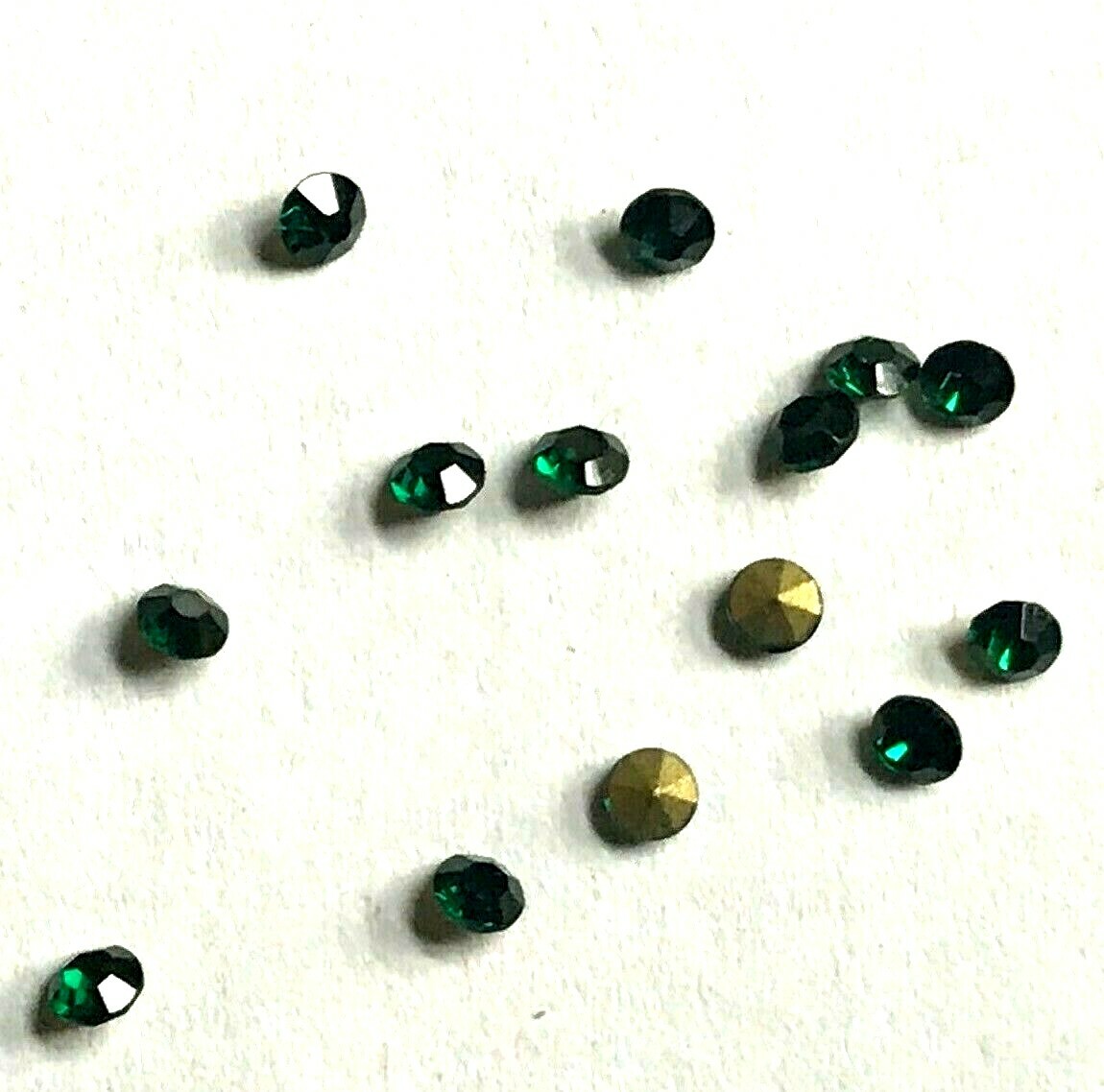 14 pcs Emerald Green Lionel Classification Lamp Jewel Rhinestone Marker Lantern