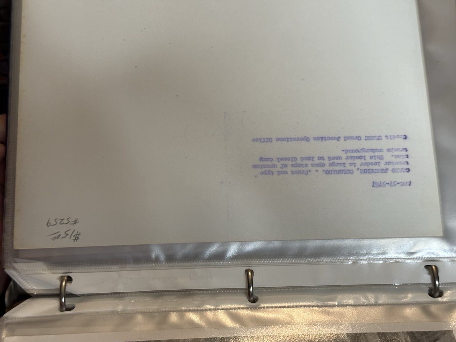 UNION CARBIDE CORP Binder With 70 Uranium Mining Related Photos