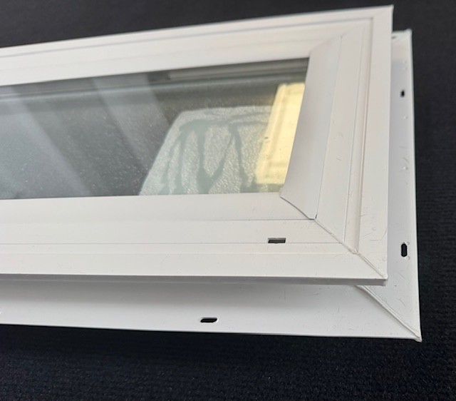 Made in the USA Kinro 36x8 Fixed Glass Double Pane Vinyl Window Obscured Glass