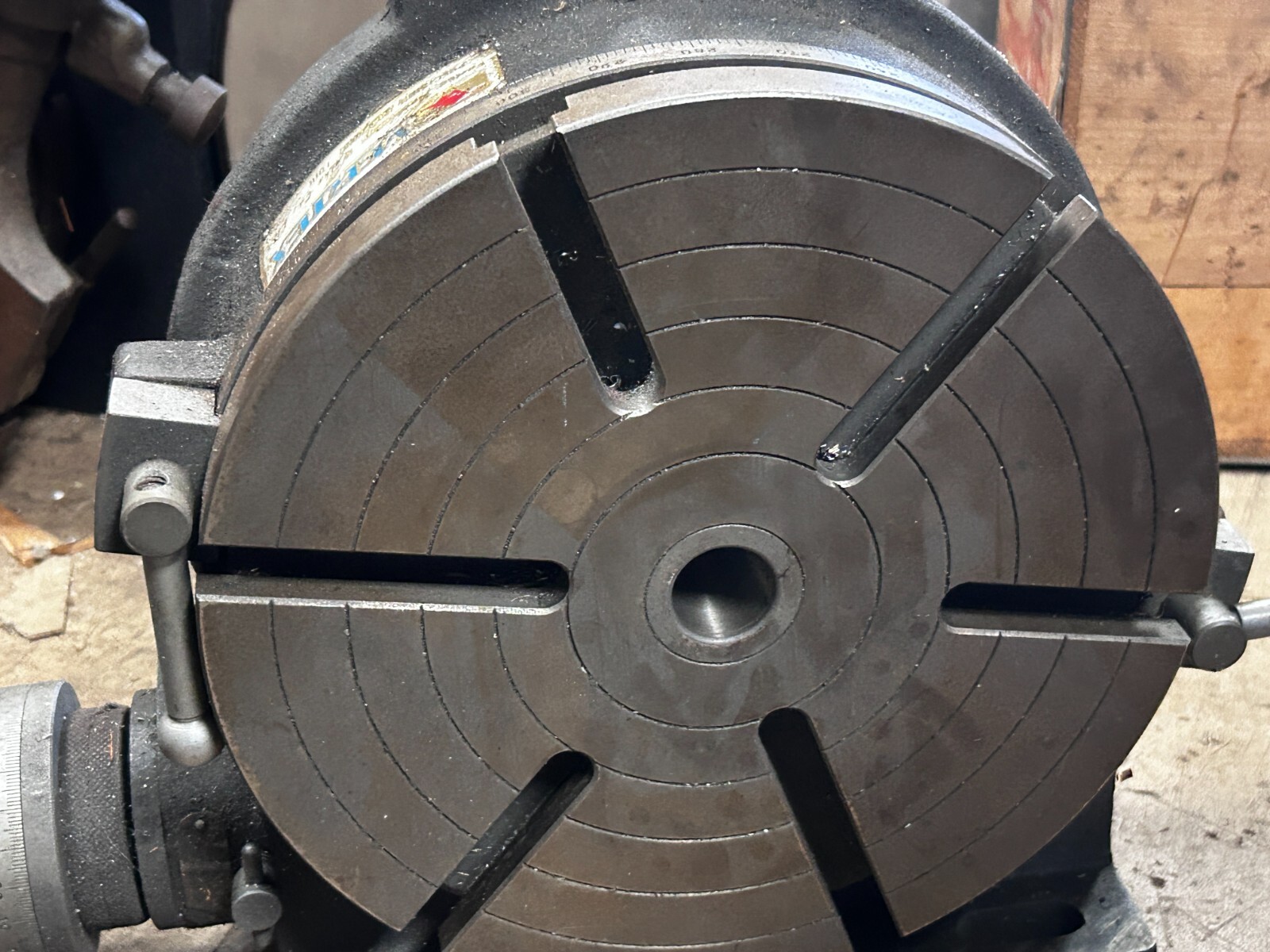 MACHINIST TOOL LATHE Vertex Horizontal - Verticle 12" Rotary Table Fixture