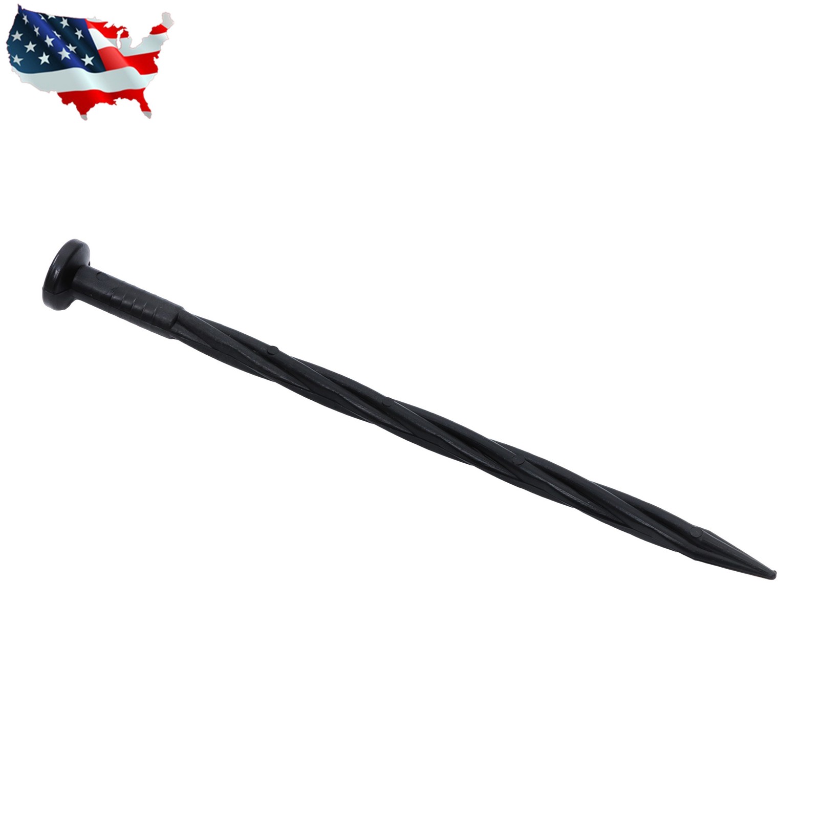 100Pcs Spiral Landscape Anchoring Spikes 8 Inch Landscaping Fabric,Edging Stakes