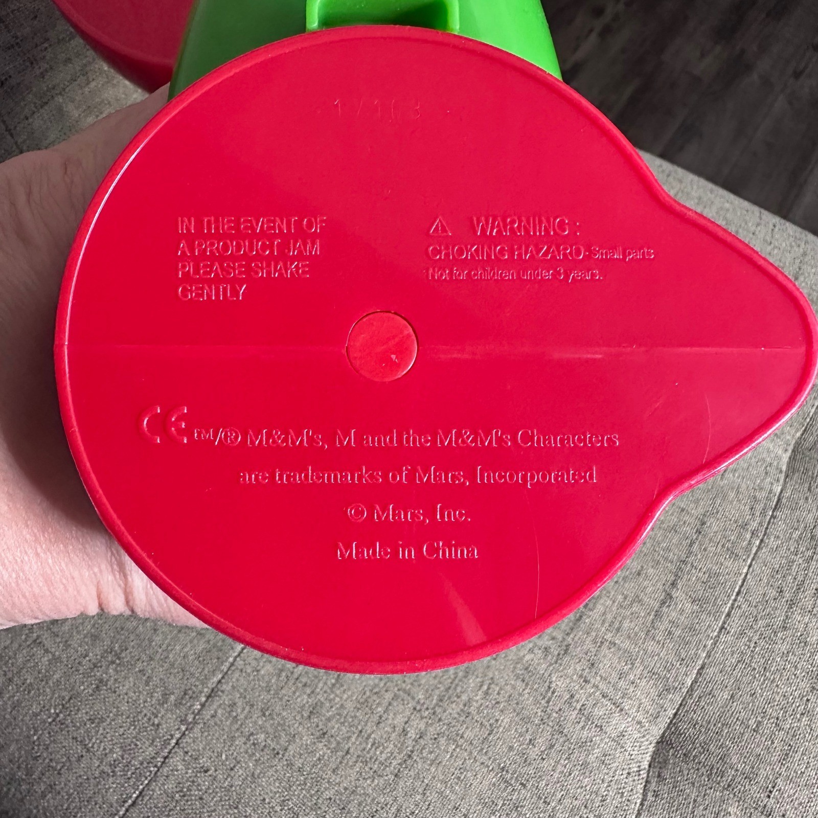 M M candy dispenser toy 2 piece lot spinning spiral chase fun