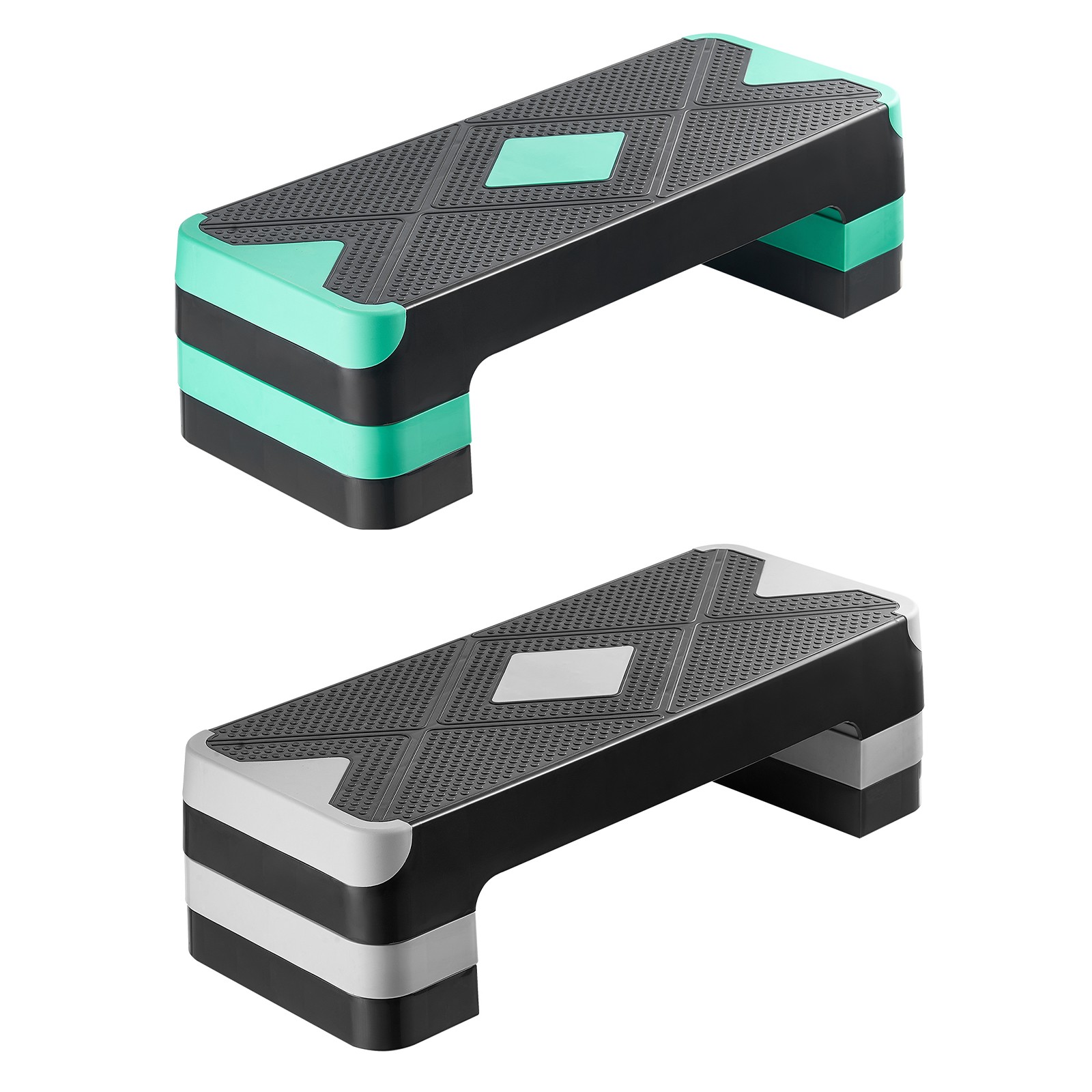 Uimoso Adjustable Aerobic Step Platform with 4 Risers for Fitness Workouts