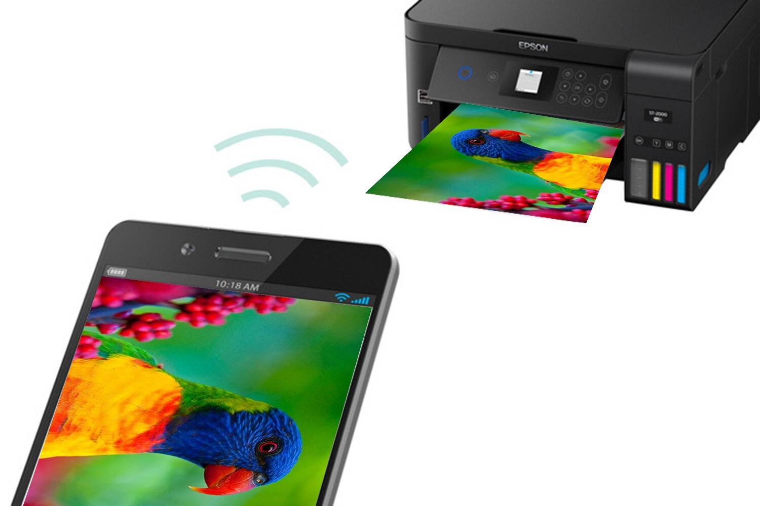 EcoTank Sublimation Printer Bundle: Printer with Sublimation Ink + Paper