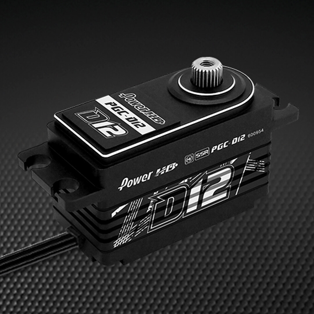 POWER HD D12 HV Brushless 131.9 oz / 0.059 Titanium / Digital Low Profile Servo