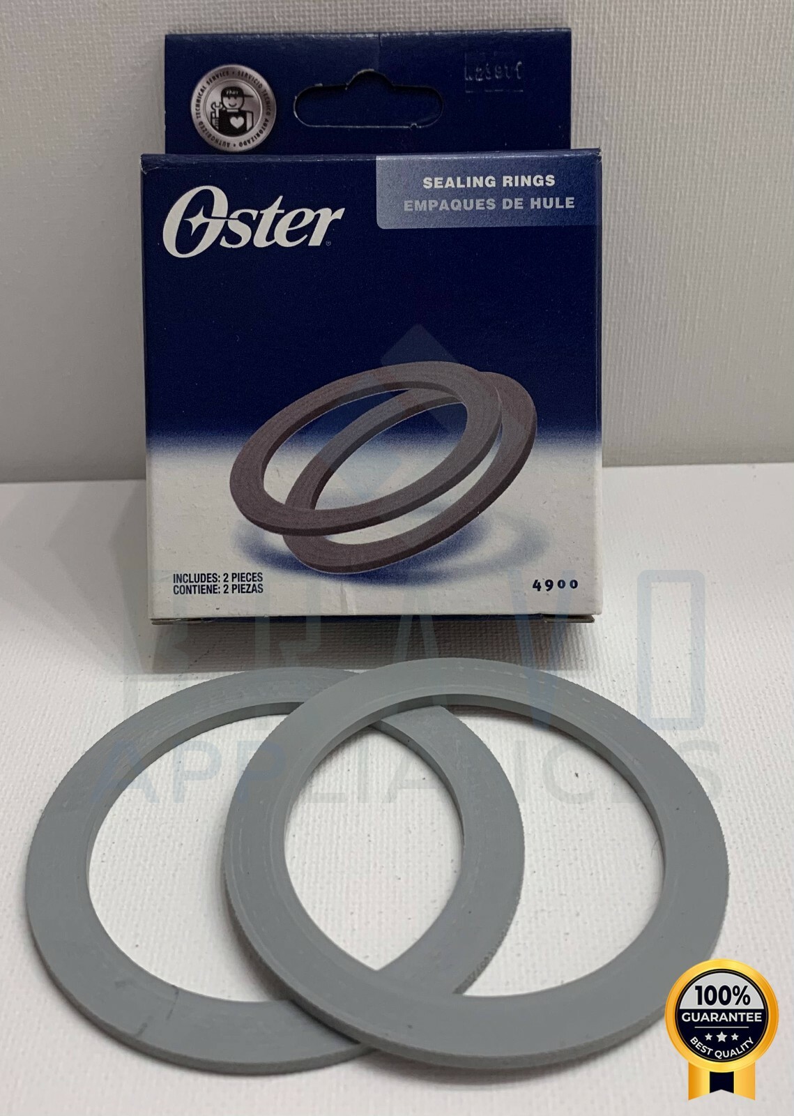 Genuine Oster Blender Blade 4961 with 2 Oster Sealing ring pack 4900 New