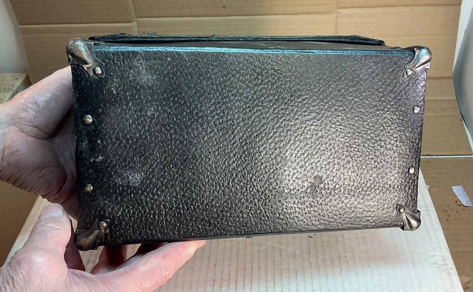 #330 RARE TYPE EARLY DOMED MINERS RAILROAD LUNCH PAIL DINNER BOX +THERMOS