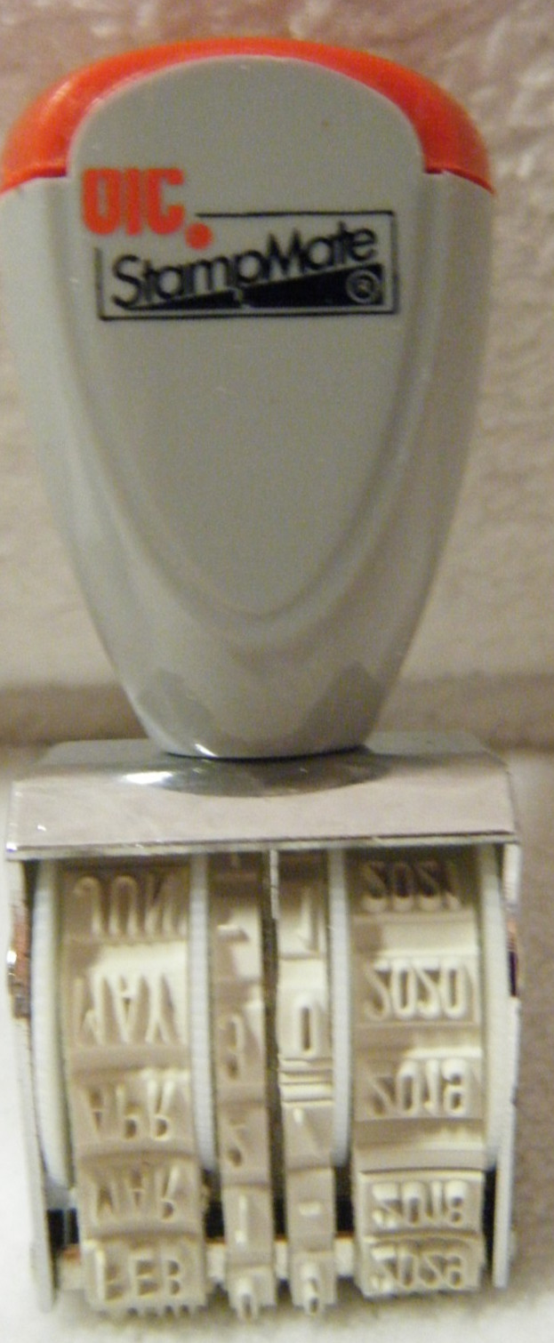 Officemate 12 Year Line Dater Stamp -THRU 2028- stock # 79004 NEW IN BOX