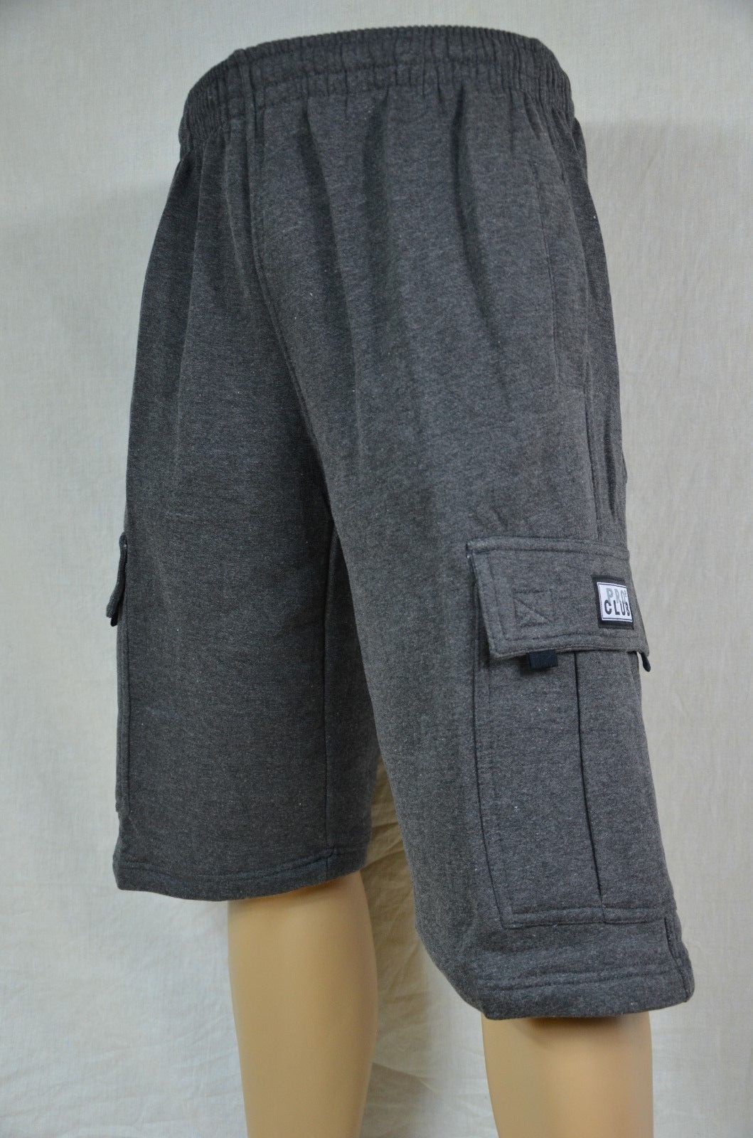 NWT Pro Club Heavy Weight Fleece Cargo Shorts Mens Sweatpants Pocket S-7XL